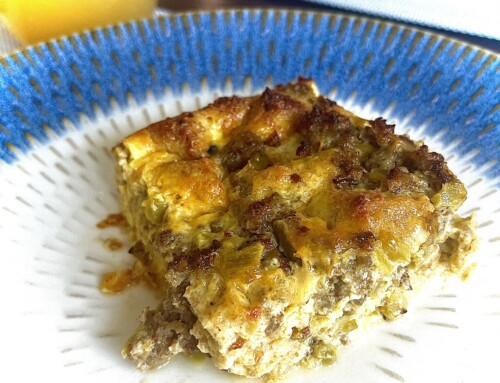Overnight Chile Sausage Strata